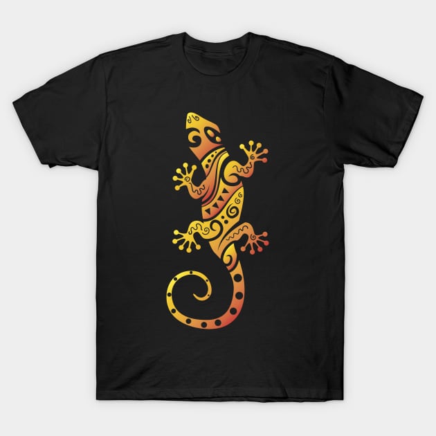 Tribal gecko T-Shirt by doddy77